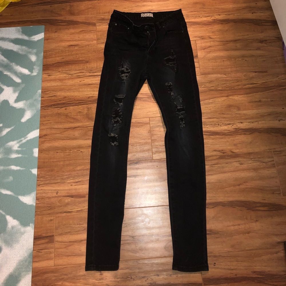 American bazi destroyed jeans size 5